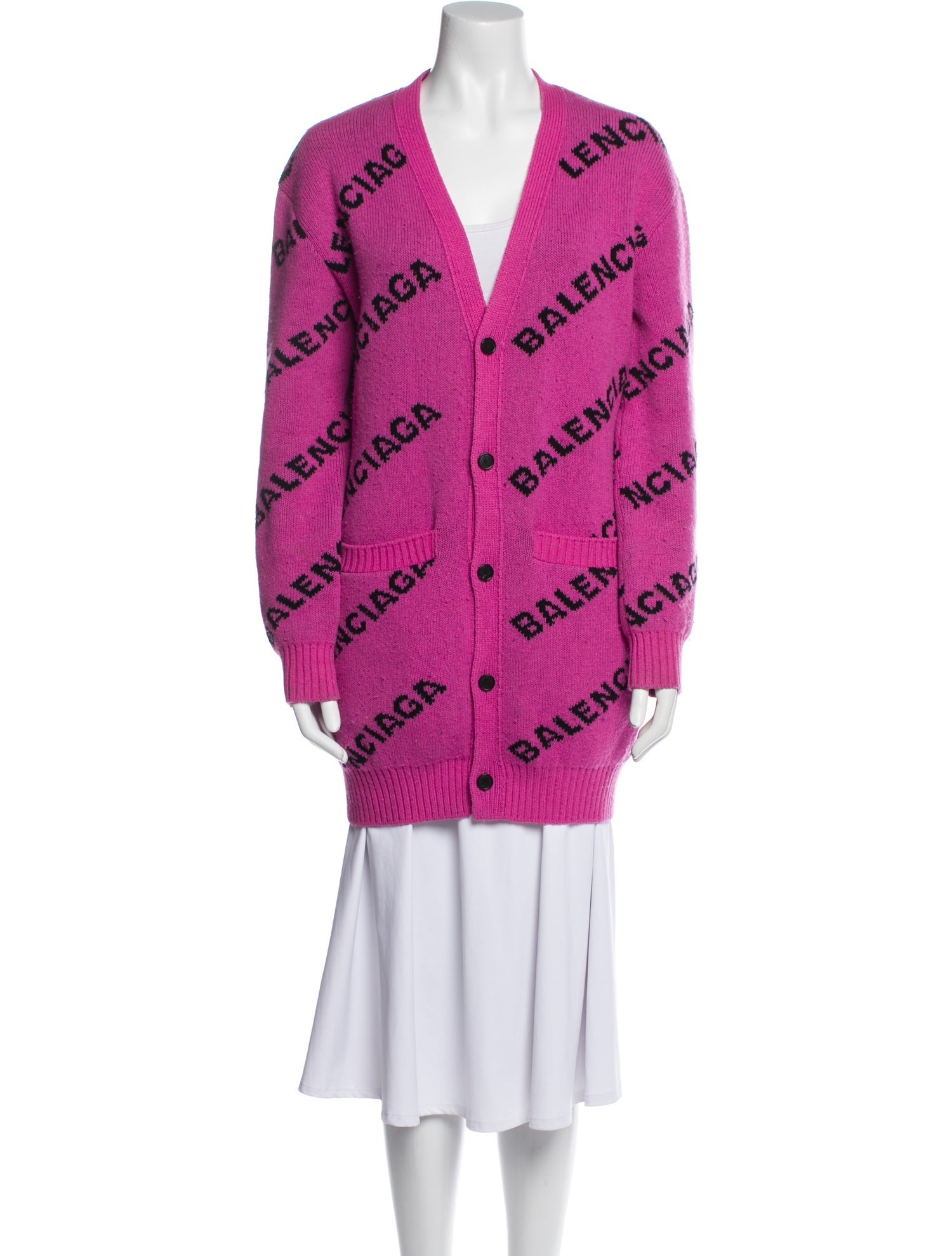 Balenciaga 2019 All Over Logo Sweater